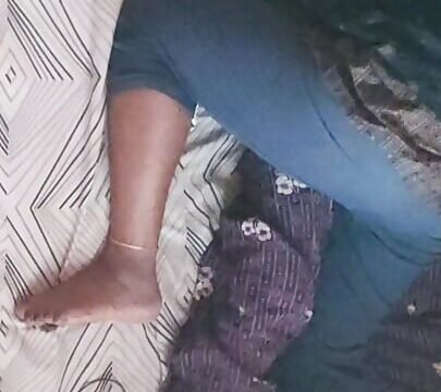 Indian teen having Romantic sex on the bed and gets happy ending