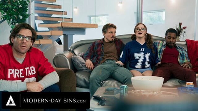 MODERN-DAY SINS – Naughty Teen Leana Lovings Has Sneaky Sex With Stepdad’s Buddies Behind His Back